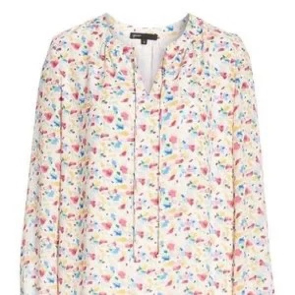 GIBSON Holly Split Neck Shirt Dress Multicolor - Picture 5 of 8
